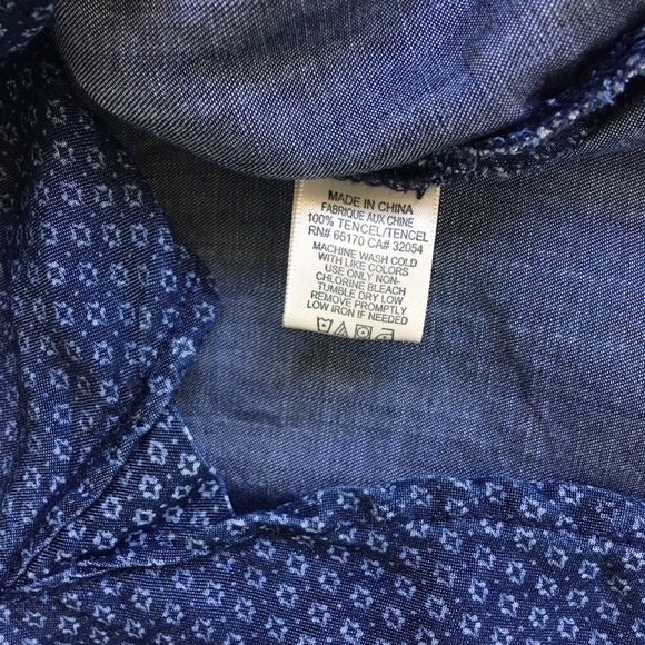 NWOT Cloth & Stone Belted Chambray Shirt Dress - Picture 6 of 7